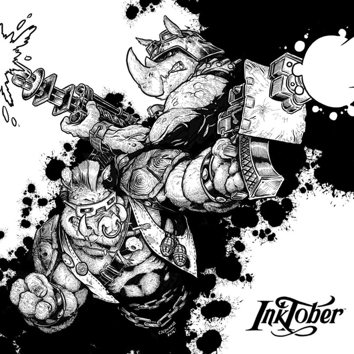 Тату эскиз Биба и Рокстэди