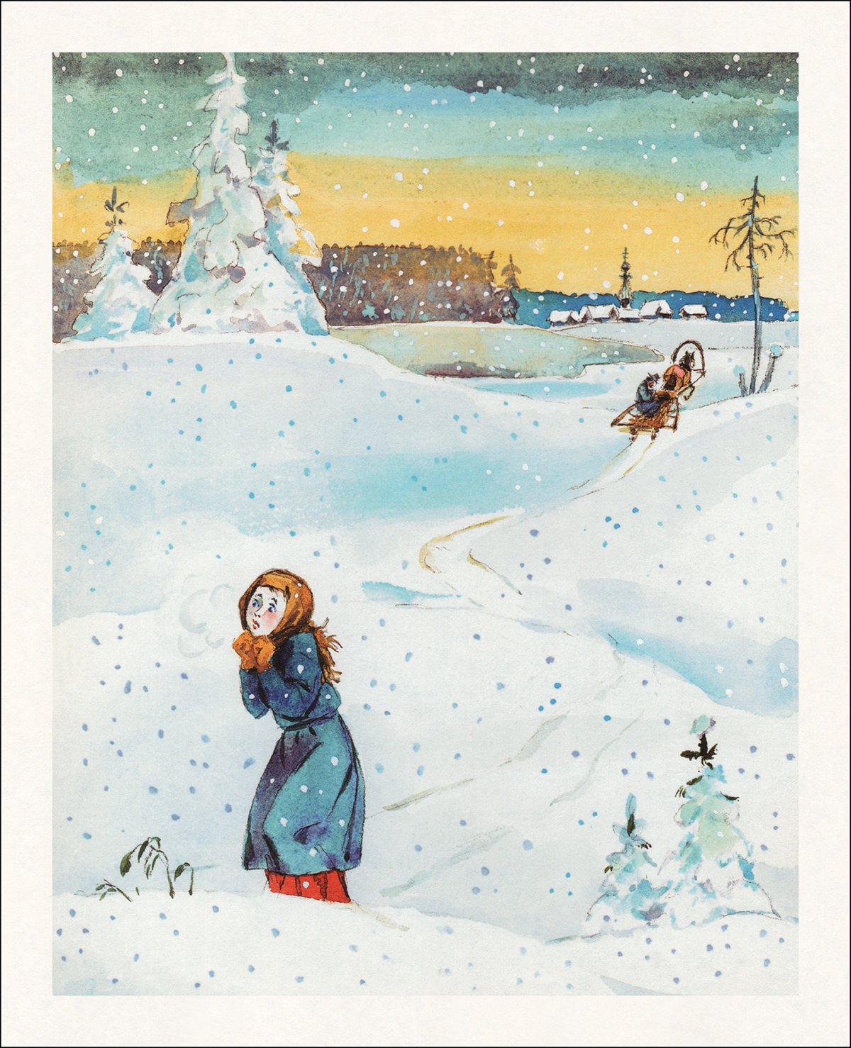 Иллюстрация к сказке Морозко