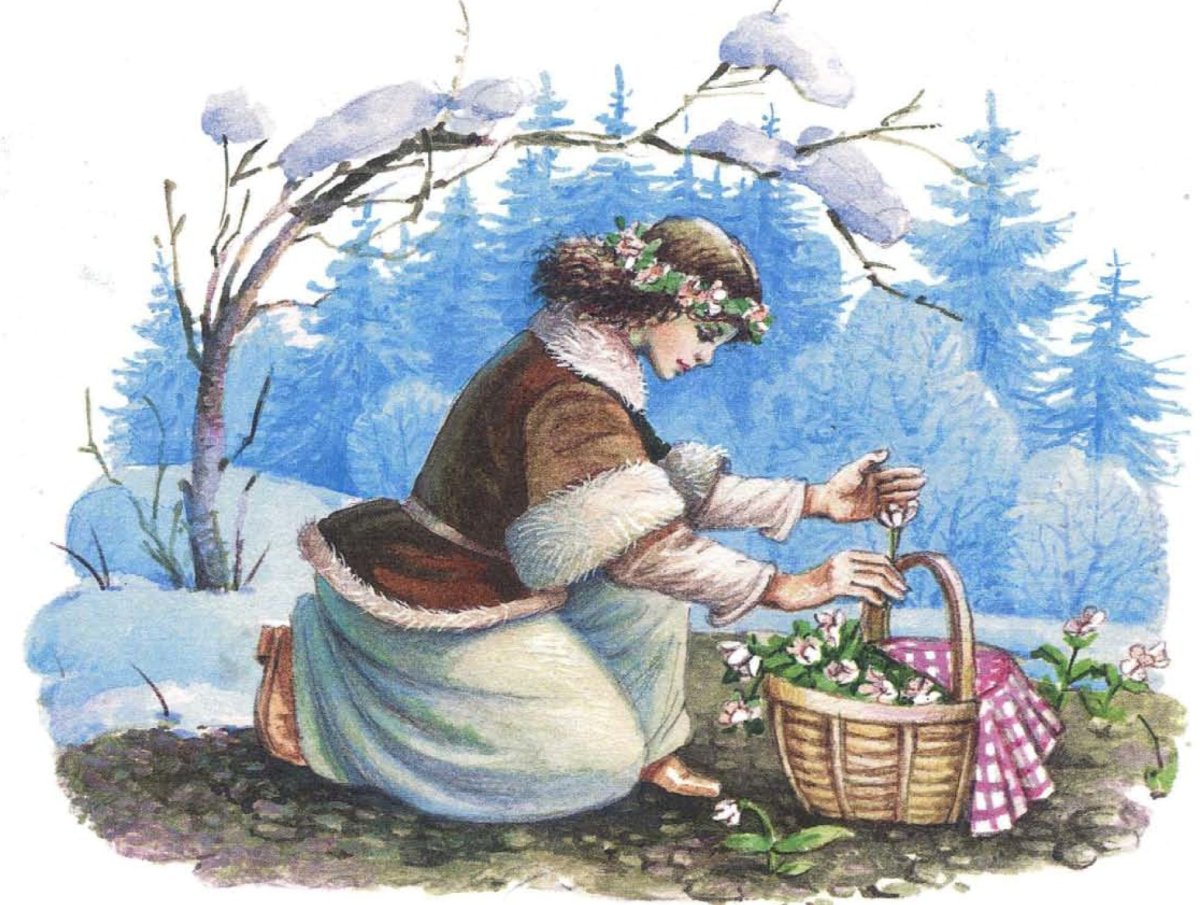 Маршак 12 месяцев падчерица