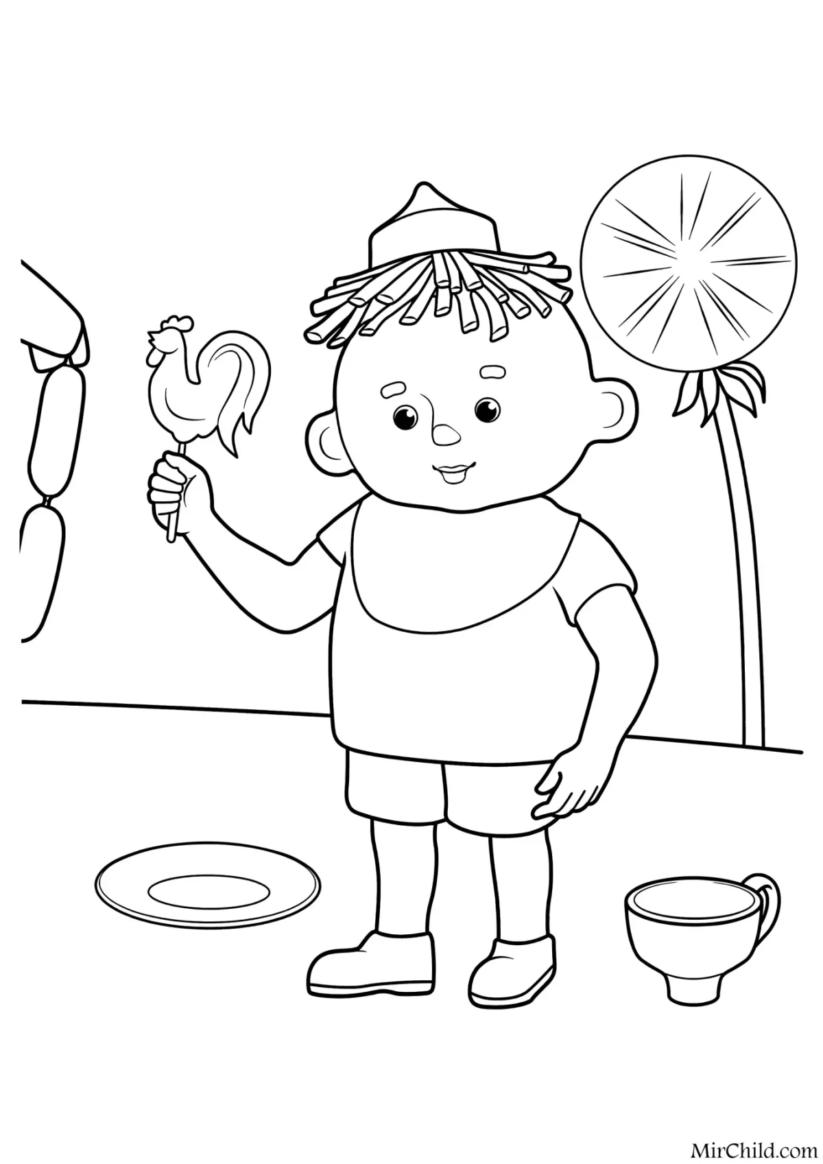 Рисунок к произведению Носова Незнайка на Луне