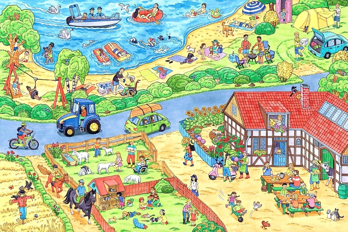 Виммельбух зима