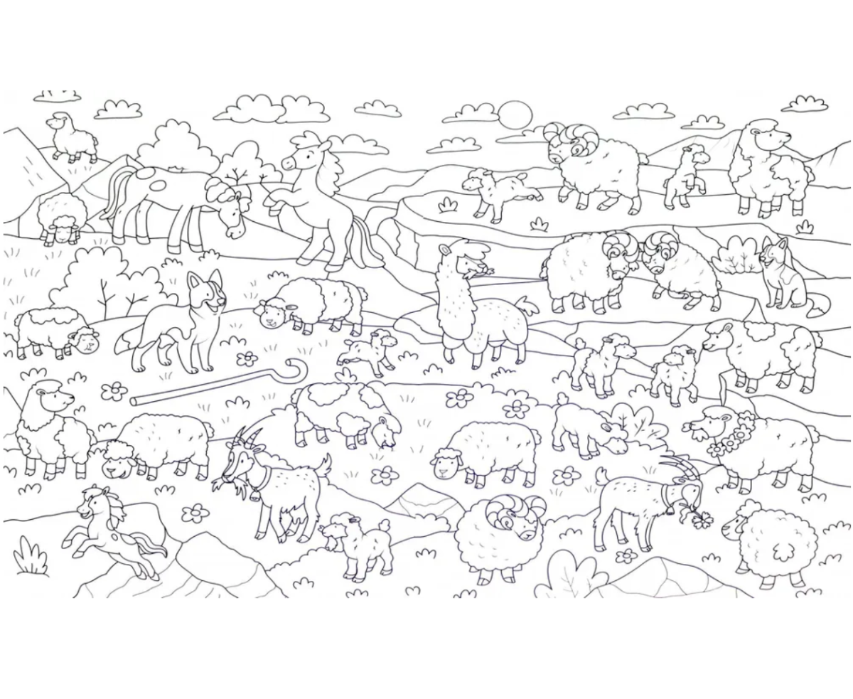 Раскраска виммельбух для мальчиков