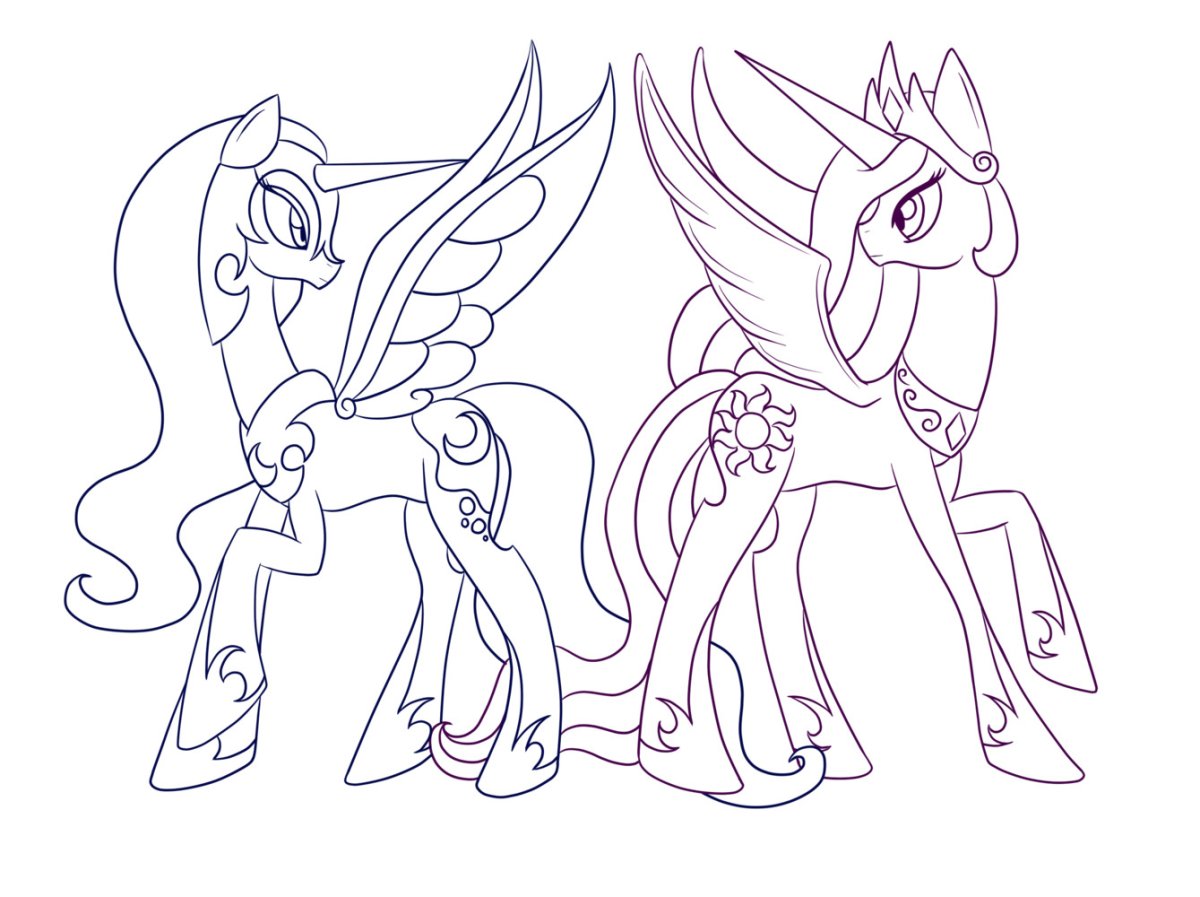 Тирек милые пони раскраски