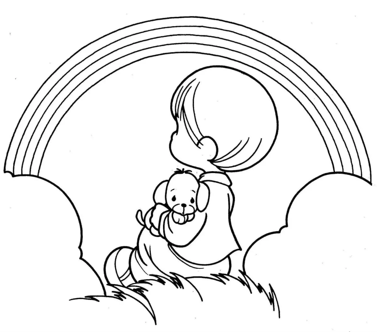 Дерево раскраска для детей