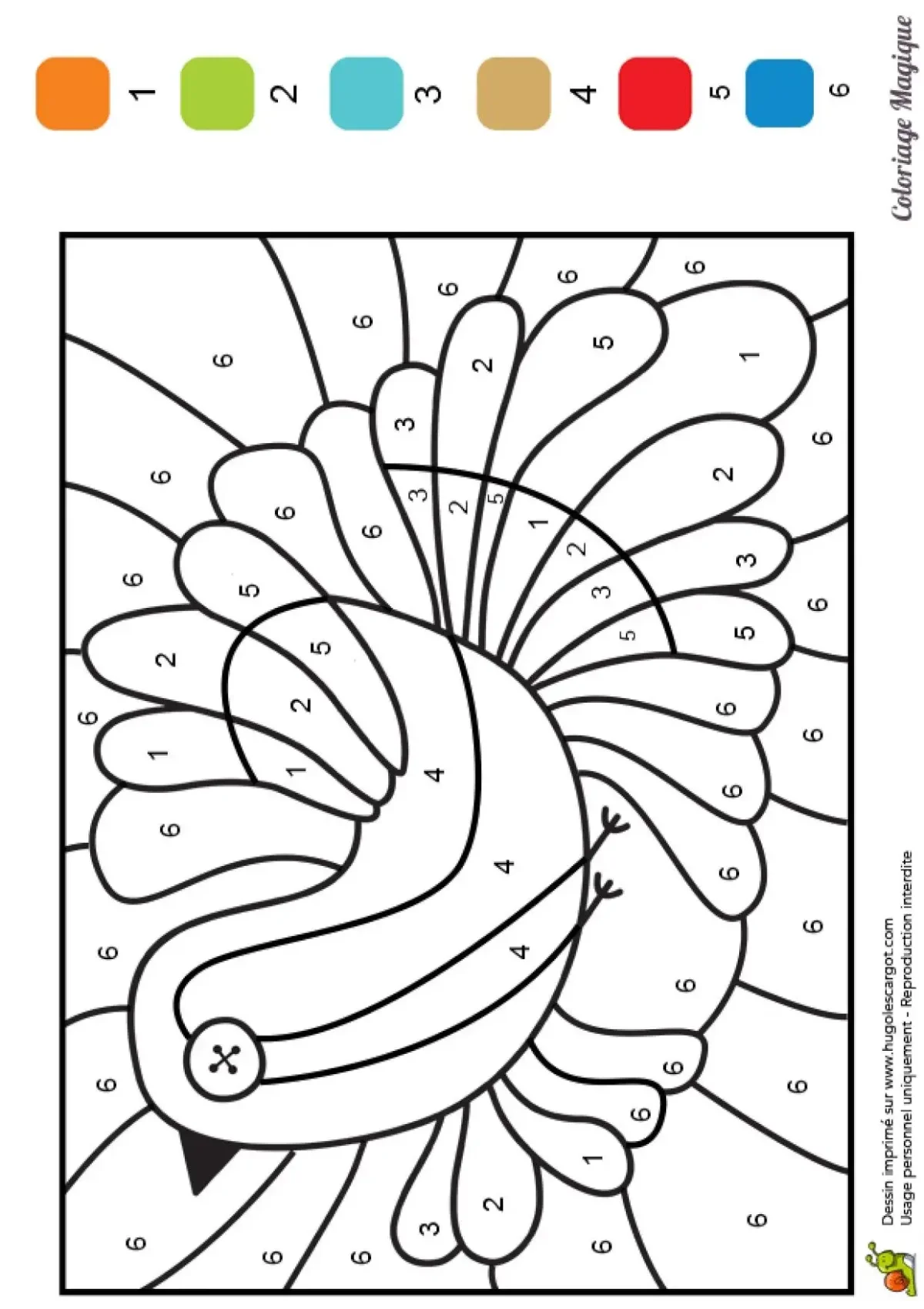 Раскраска по номерам для детей Слоник