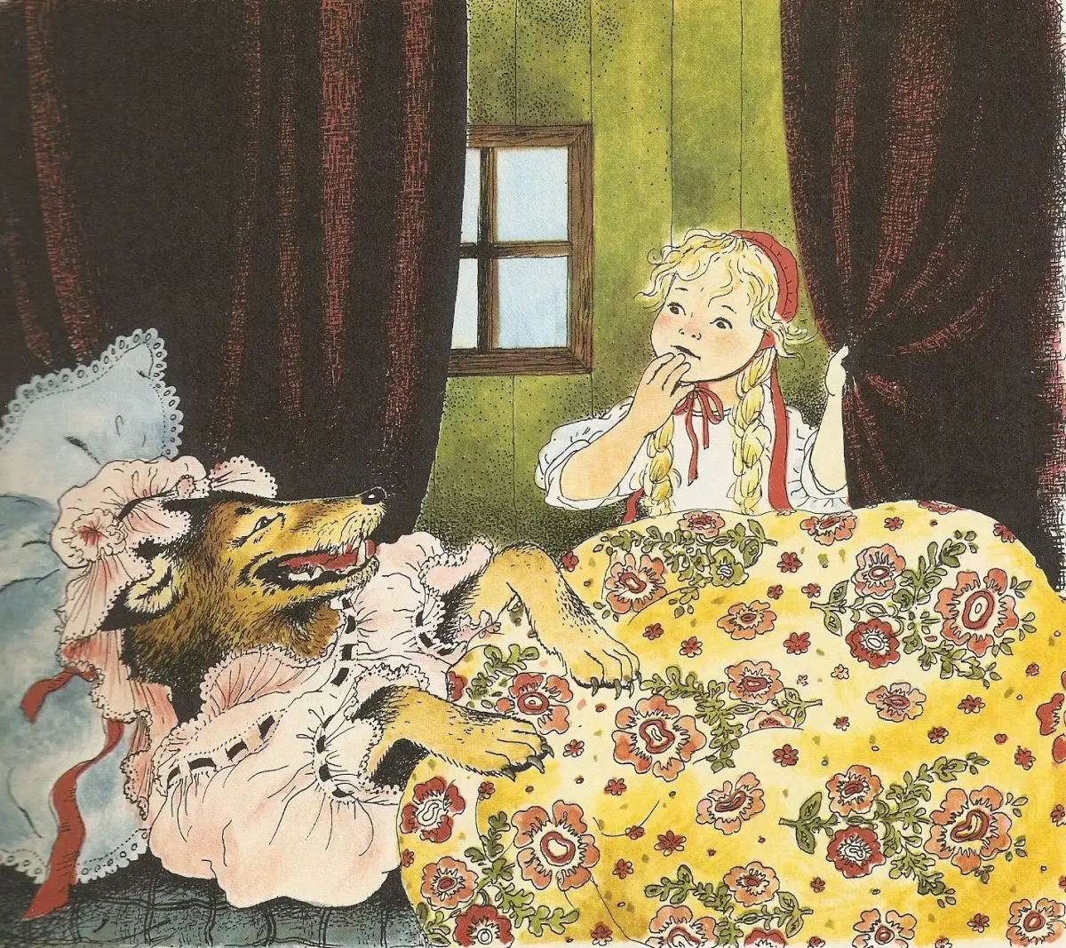 Красная шапочка иллюстрации известных художников