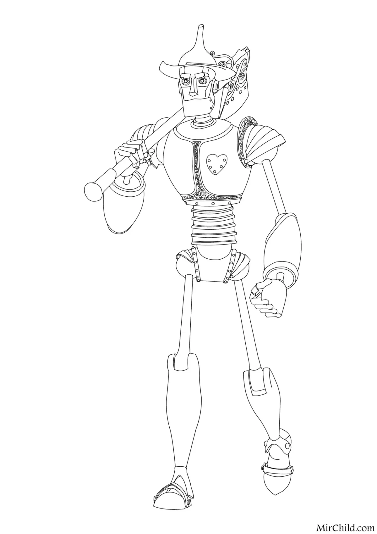 Дровосек раскраска