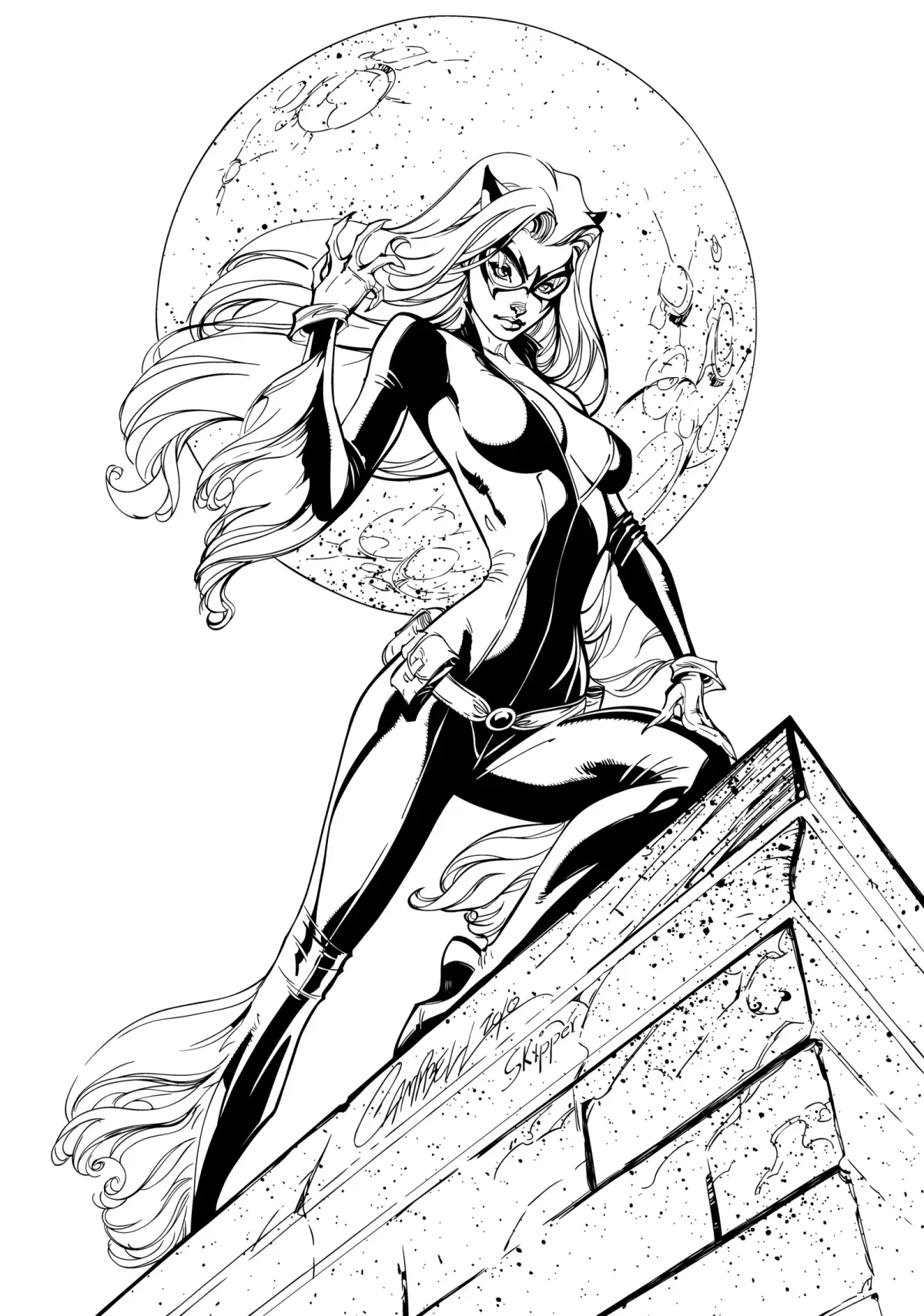 Черный человек паук раскраска