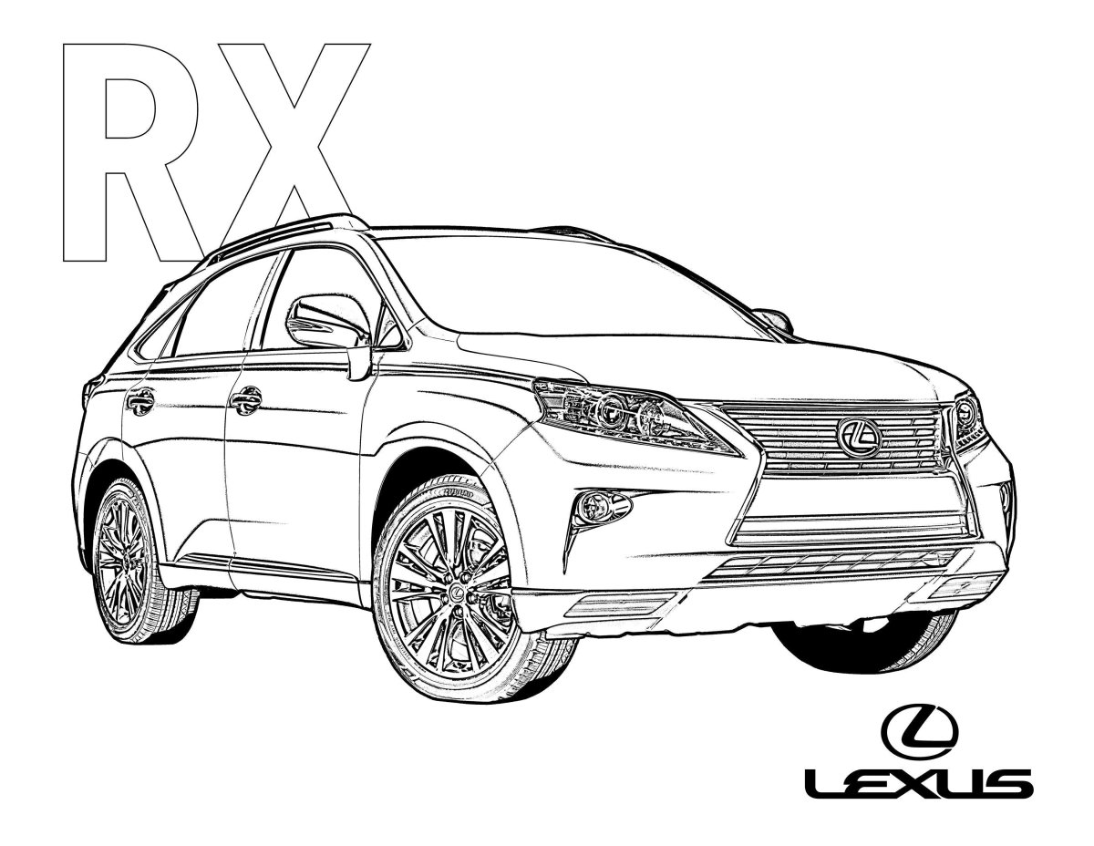 Раскраска Lexus lx570