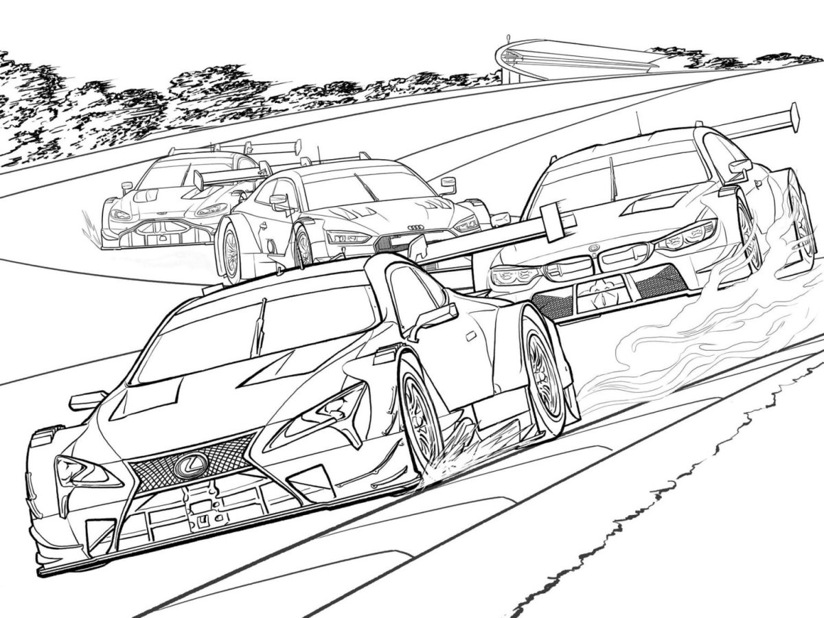 Раскраска Лексус LS 430