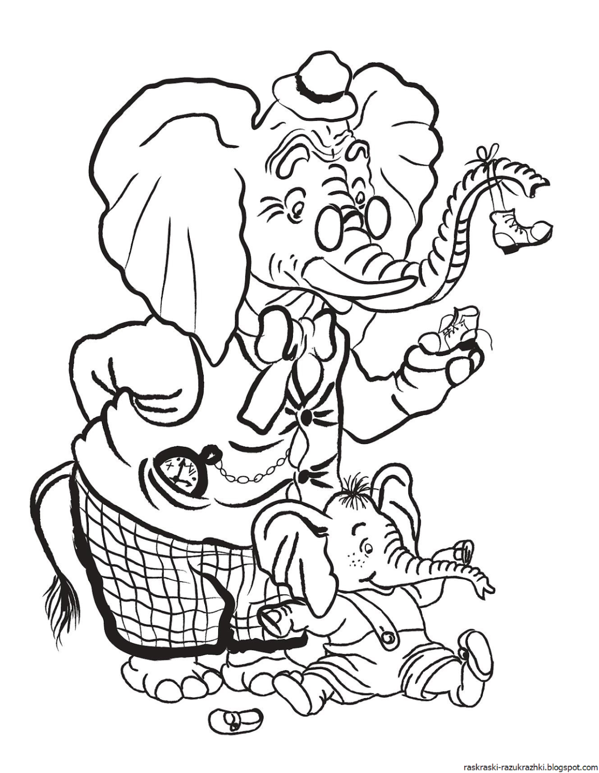 Муха Цокотуха раскраска для детей по сказкам Корнея Чуковского