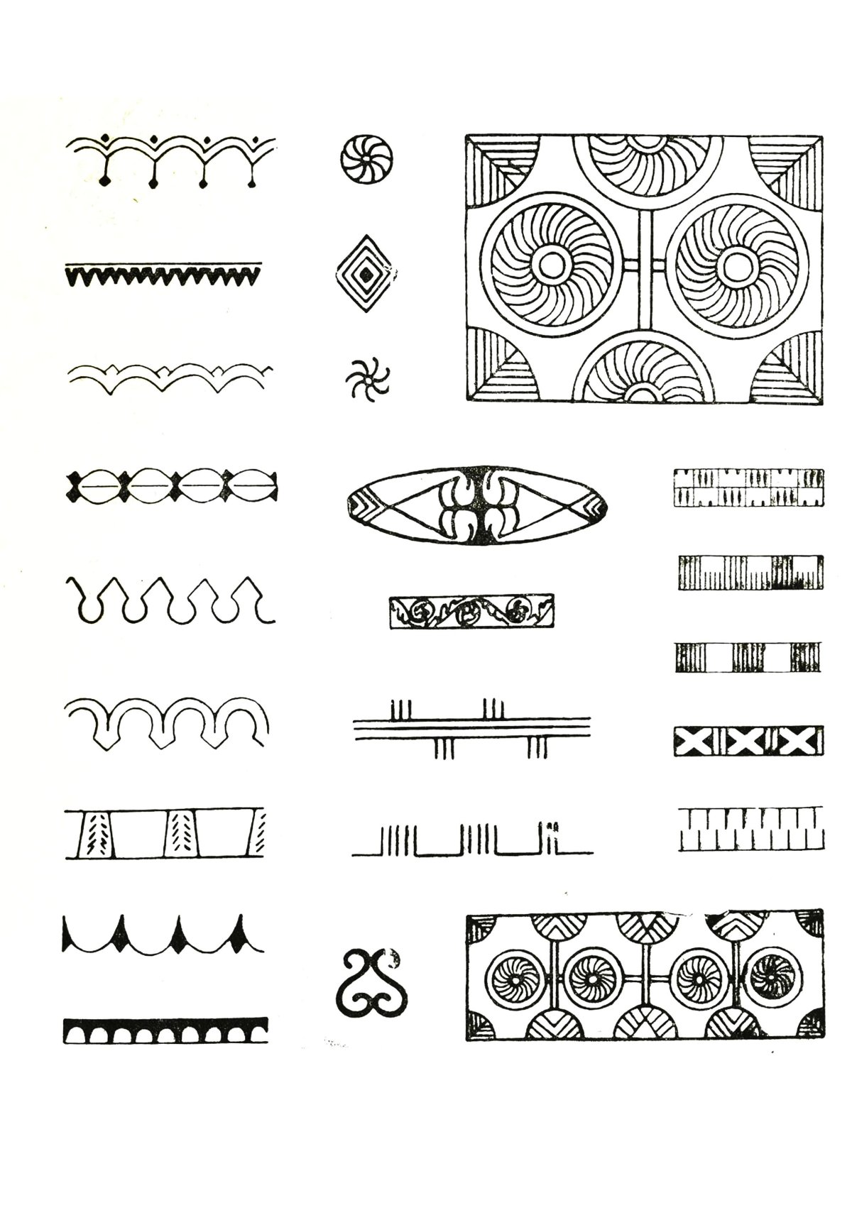 Шнуровидный Якутский орнамент