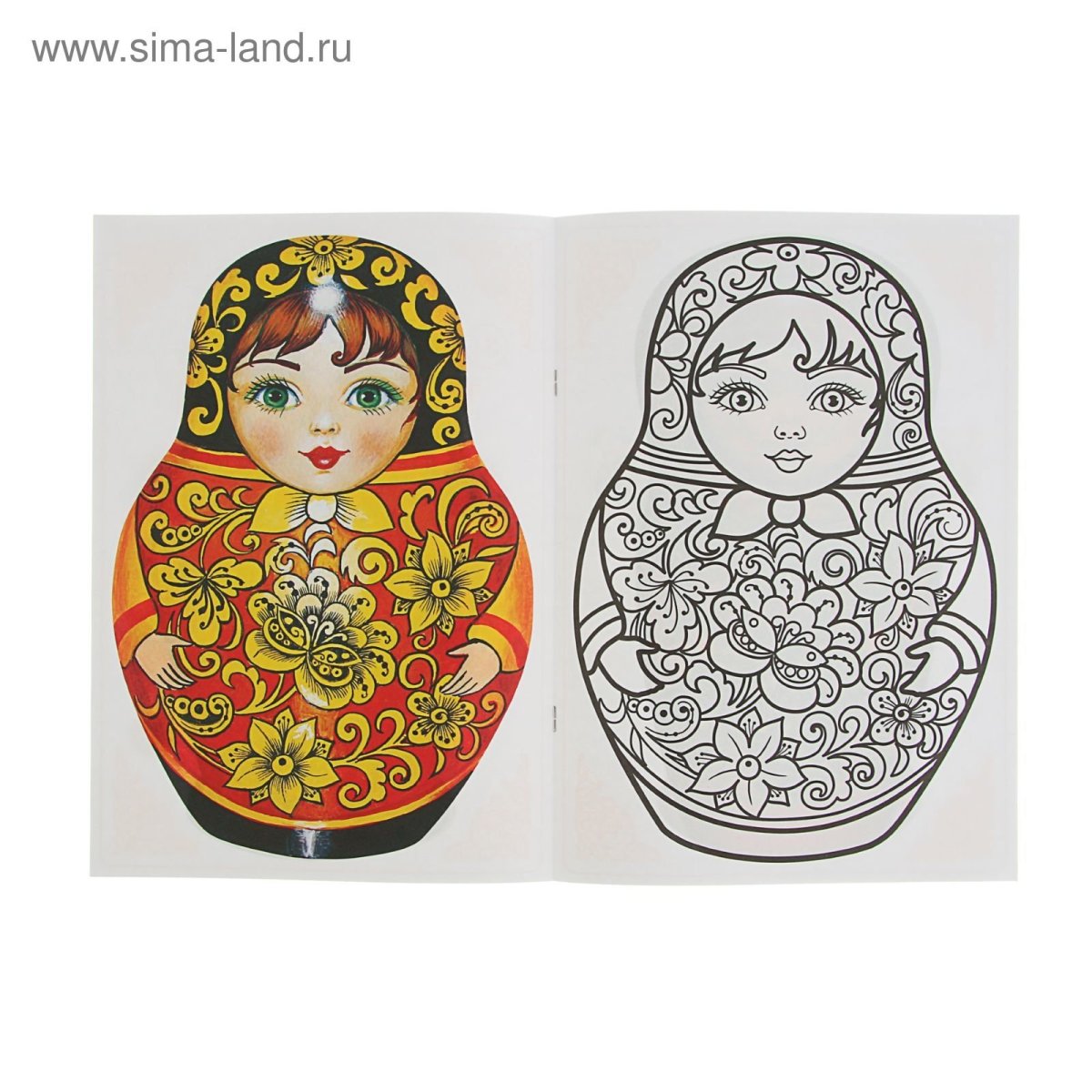 Ложка Хохлома раскраска