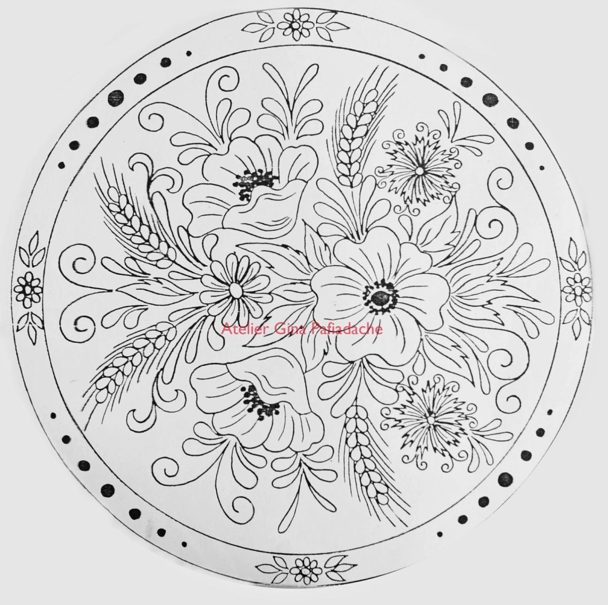 Хохлома раскраска