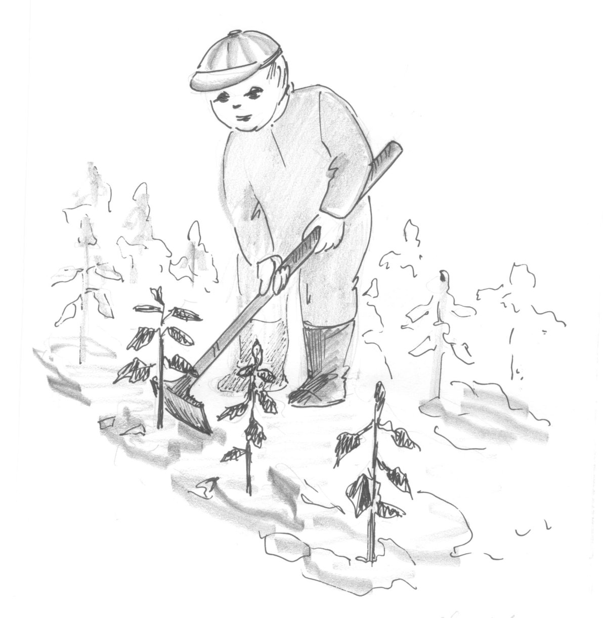 Лесоруб раскраска для детей