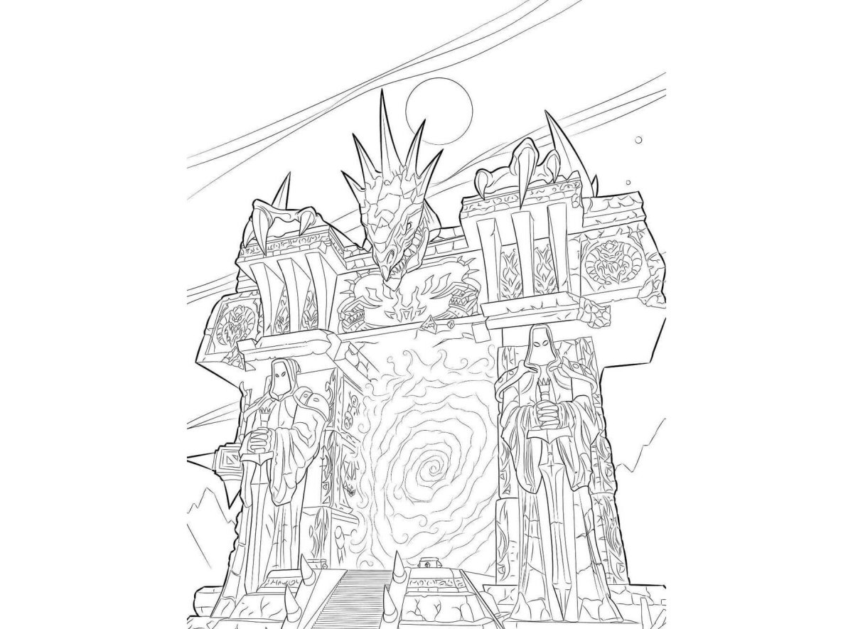 Раскраска wow Warcraft