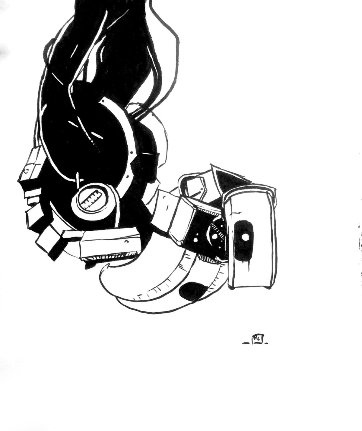 Раскраски Portal 2 атлас и Пибоди