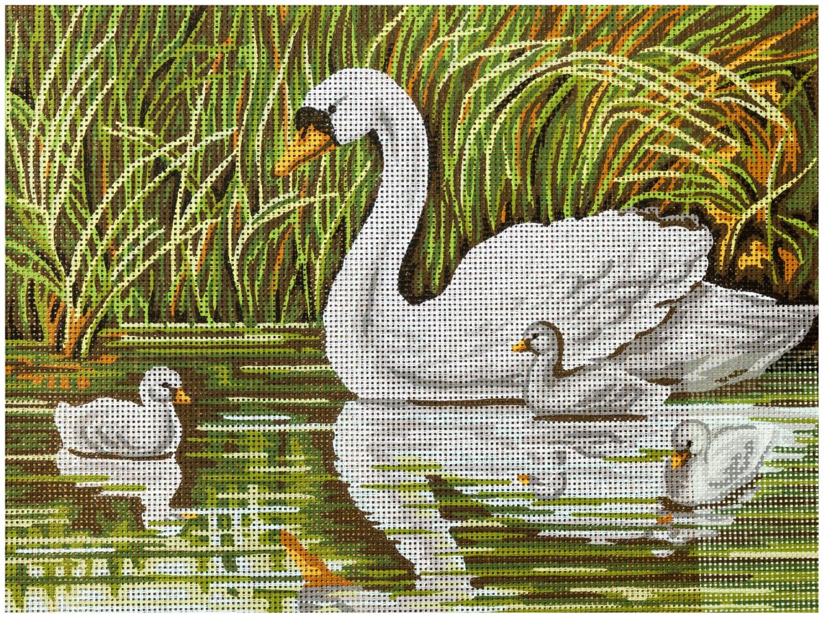 Акварельная лебедь