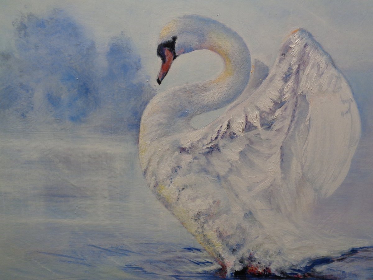 Картина Есенина Лебедушка