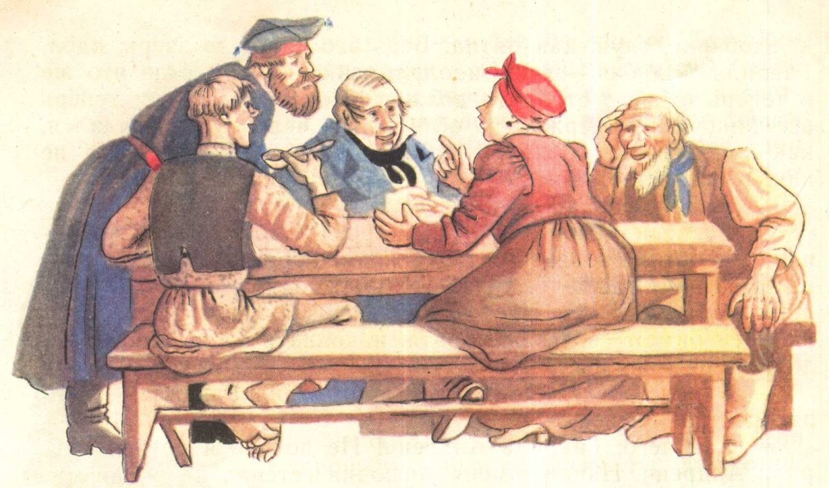 Иллюстрации к басне Крылова ларчик художник