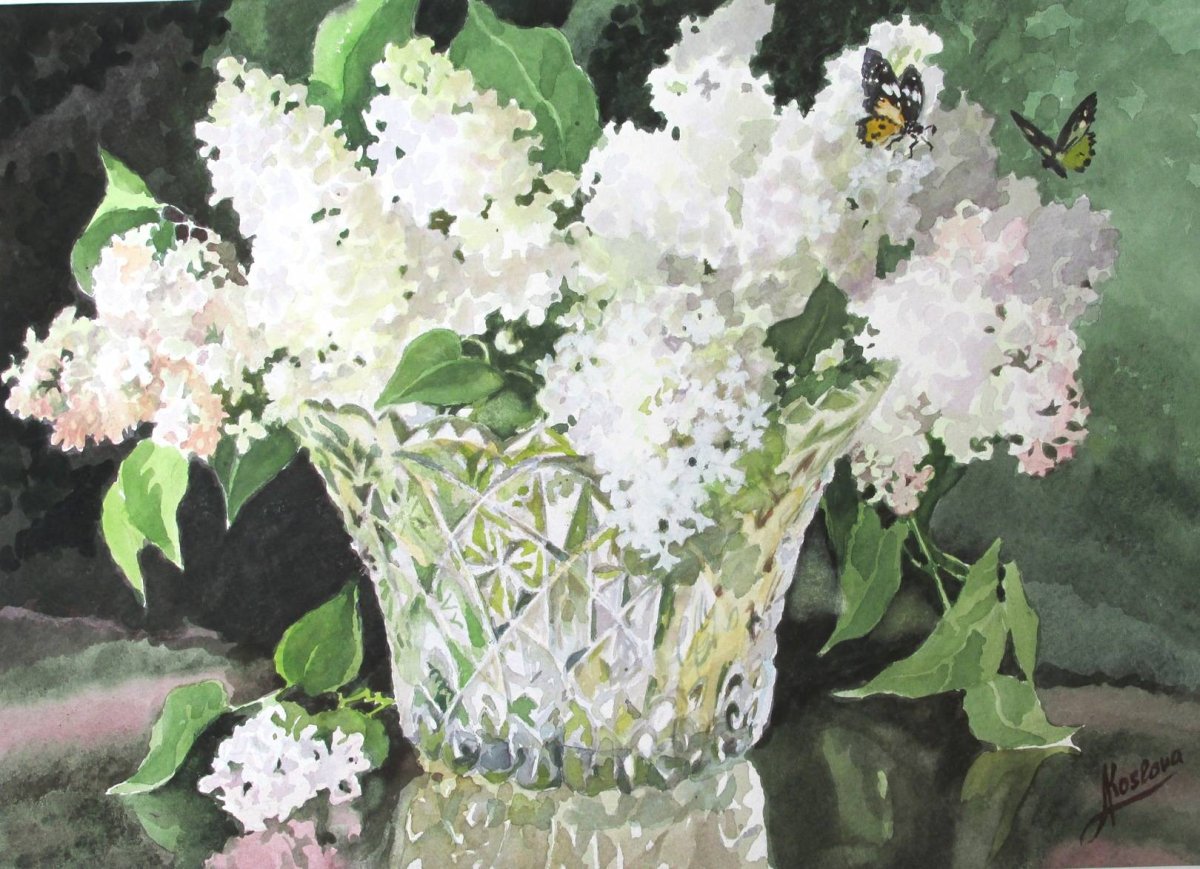 Сирень пастелью таткина