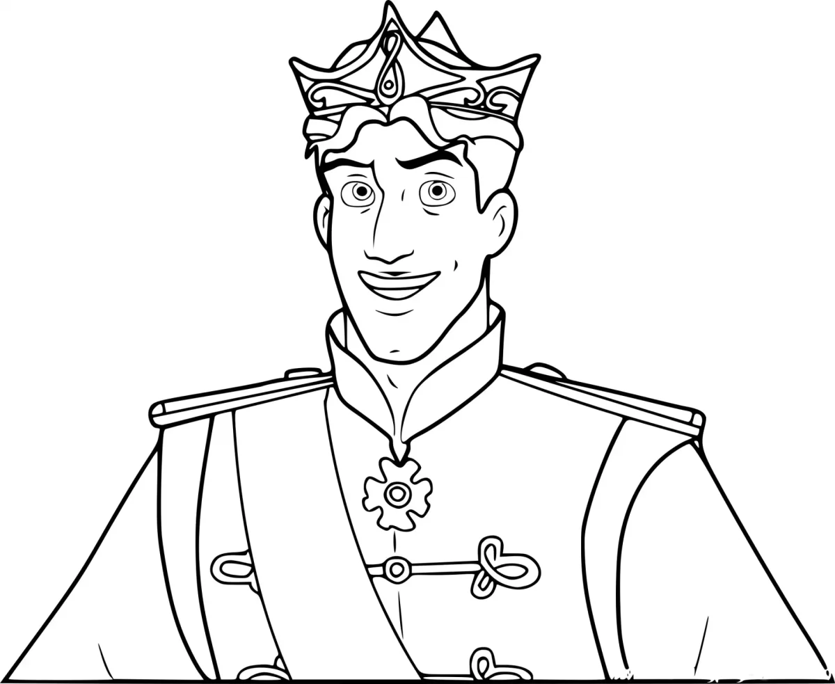 Раскраска Эрик из Русалочки