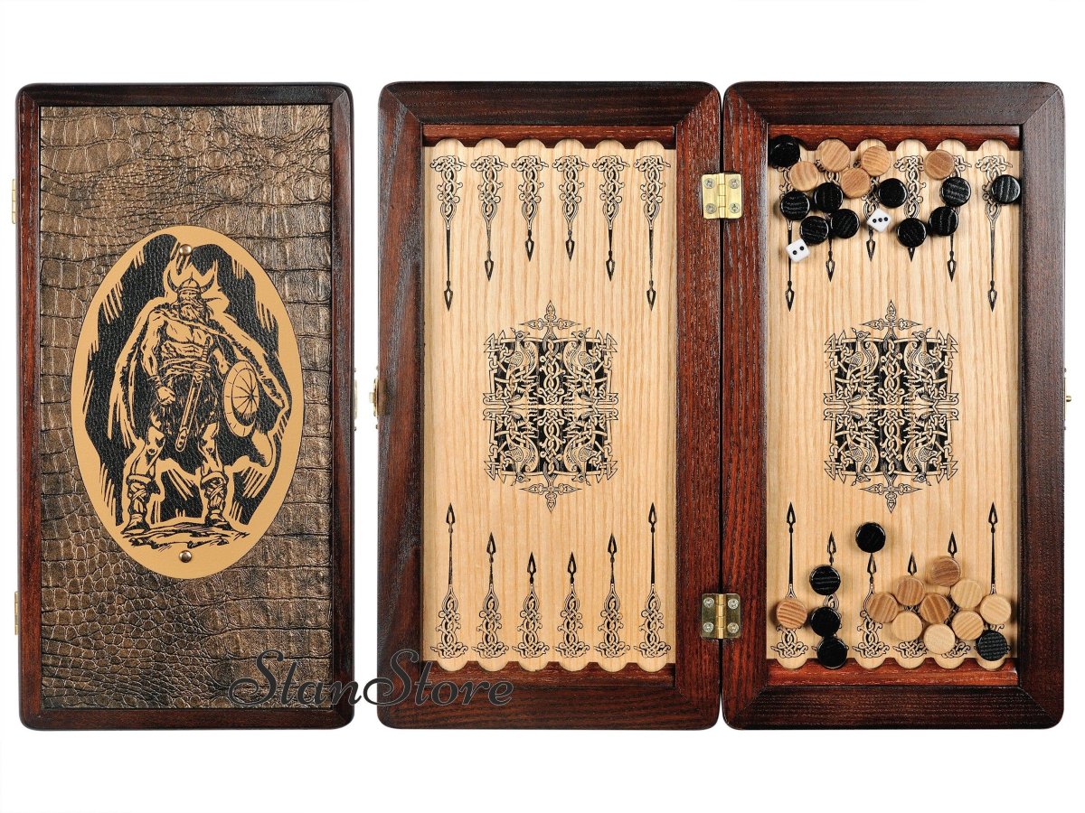 Нарды черно белые