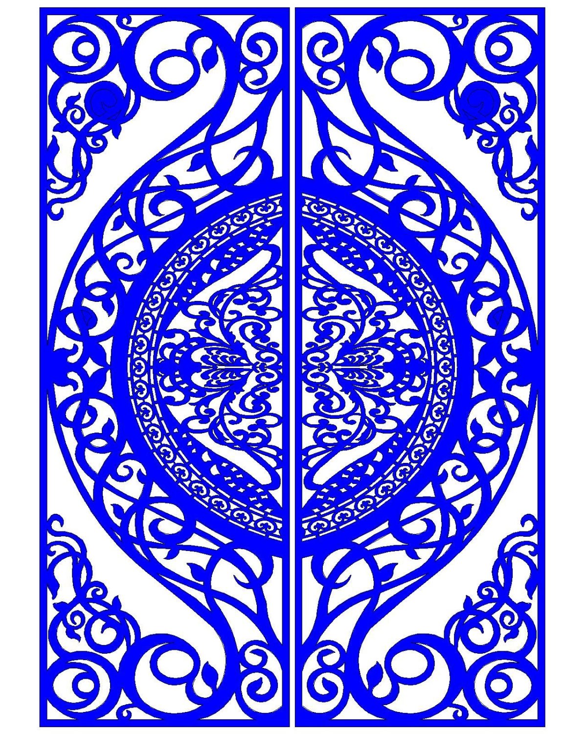 Восточный орнамент трафарет