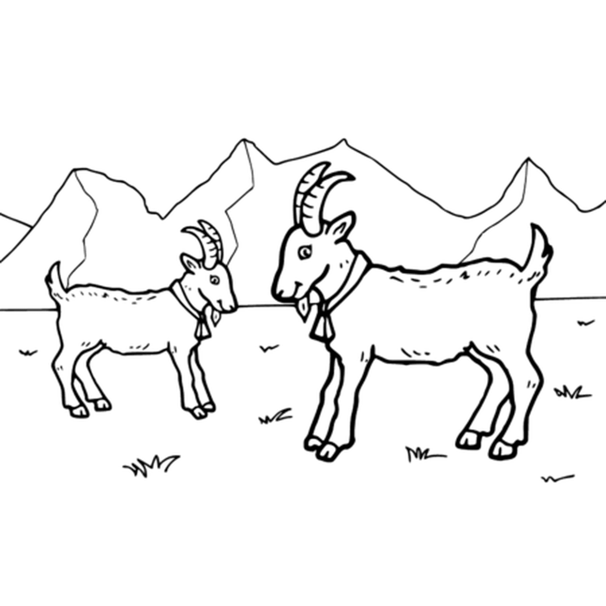 Лиса контурный рисунок