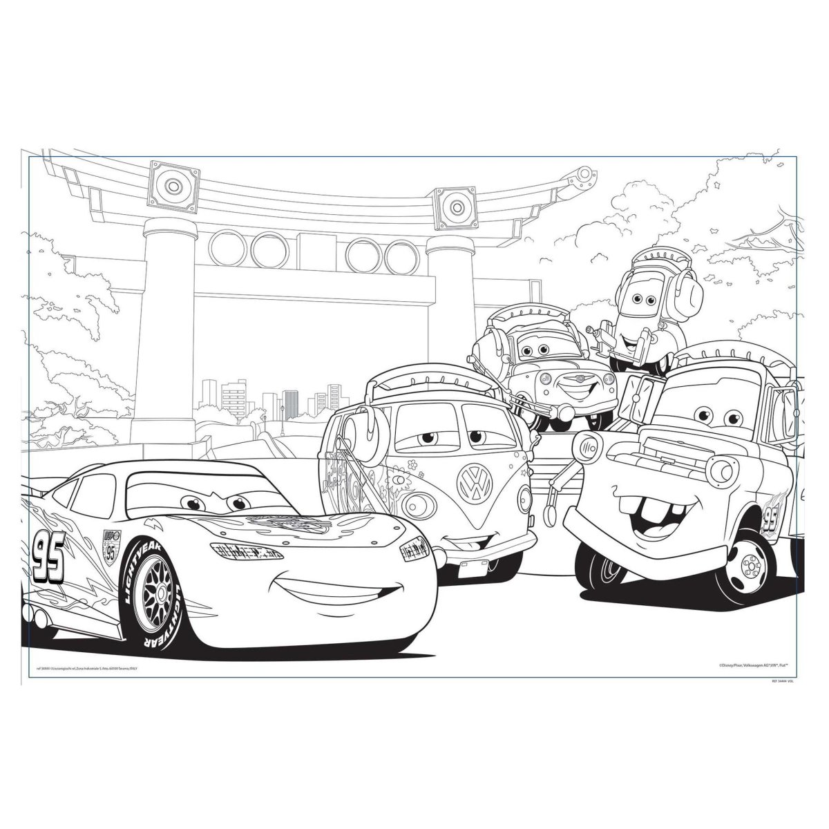 Раскраска Тачки Рауль Заруль