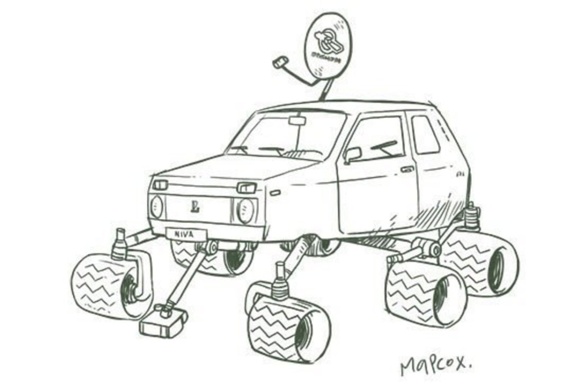 Раскраски Луноход для детей 6-7 лет