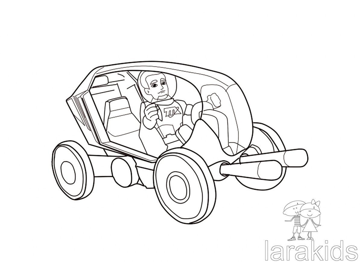 Раскраска Луноход марсоход