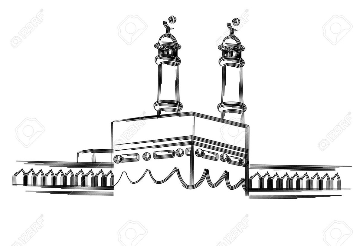 Мечеть Аль харам рисунок