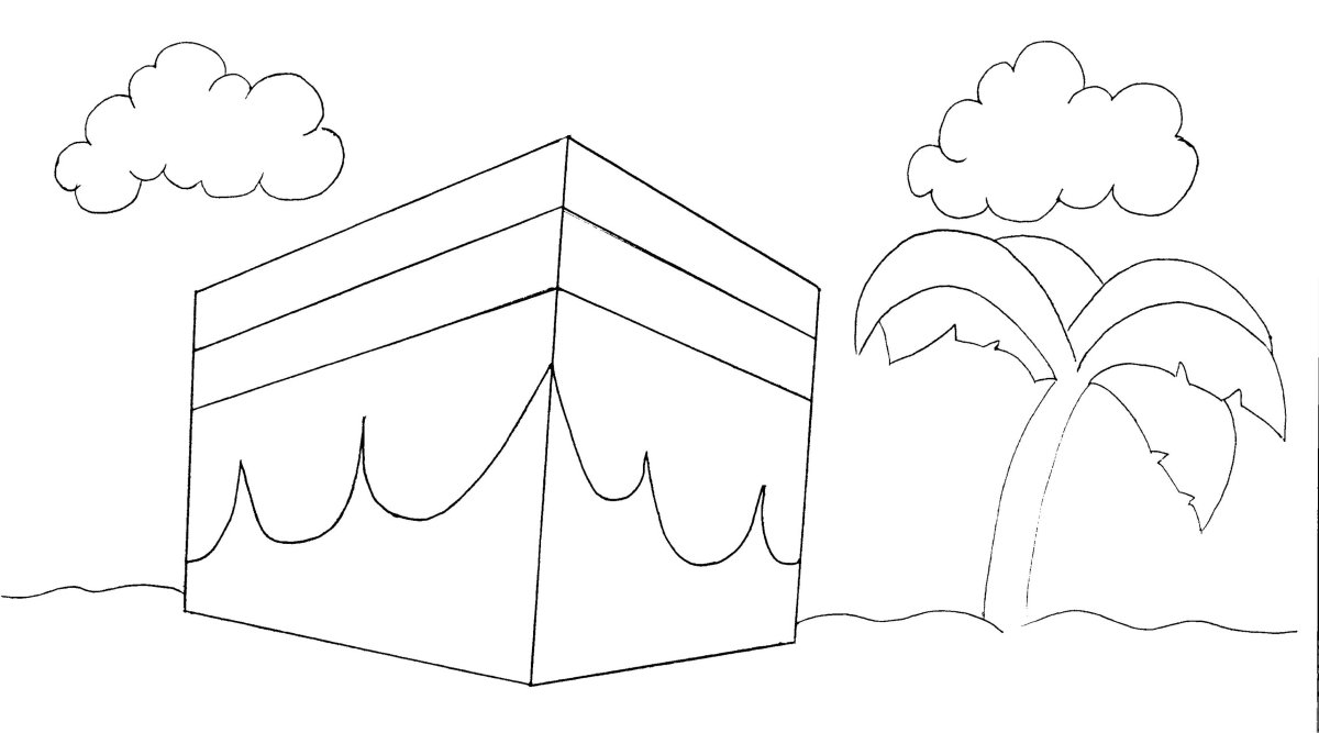 Мекка раскраска