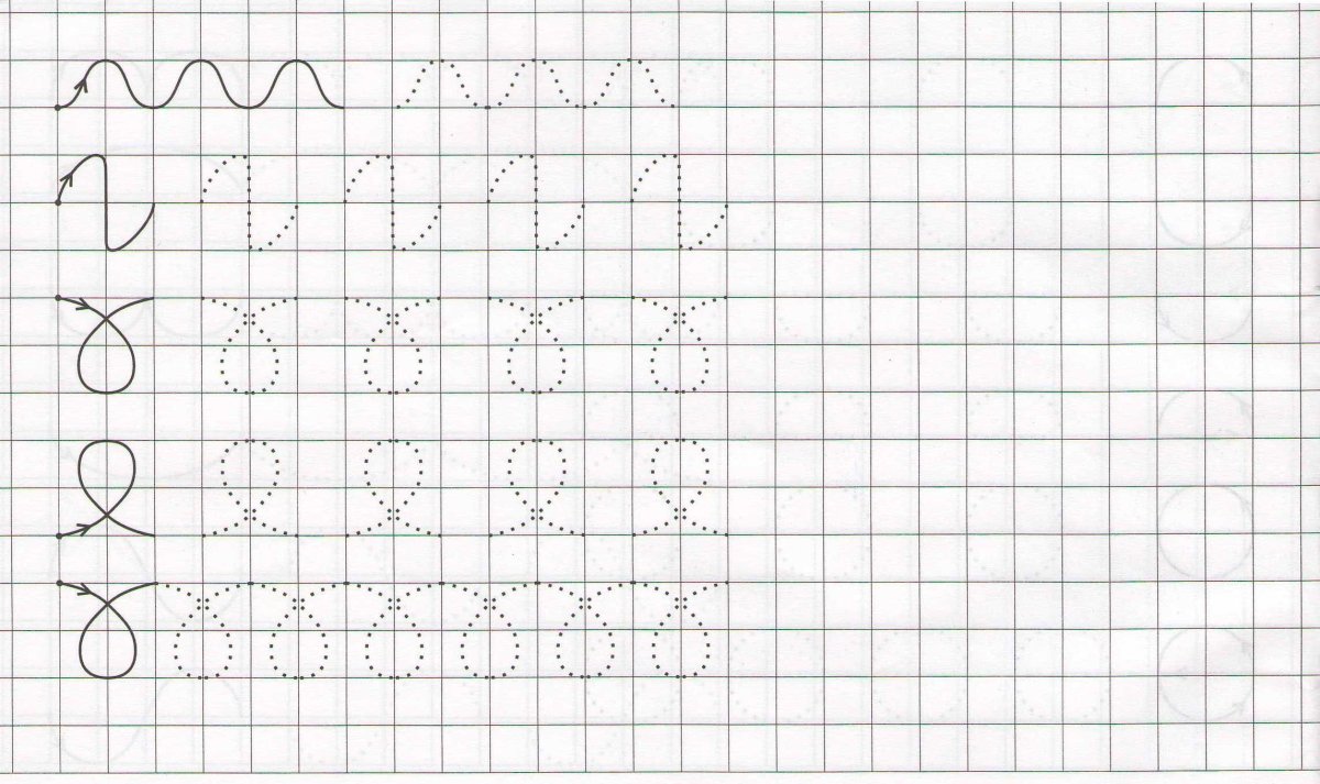 Узоры по клеточкам в тетради