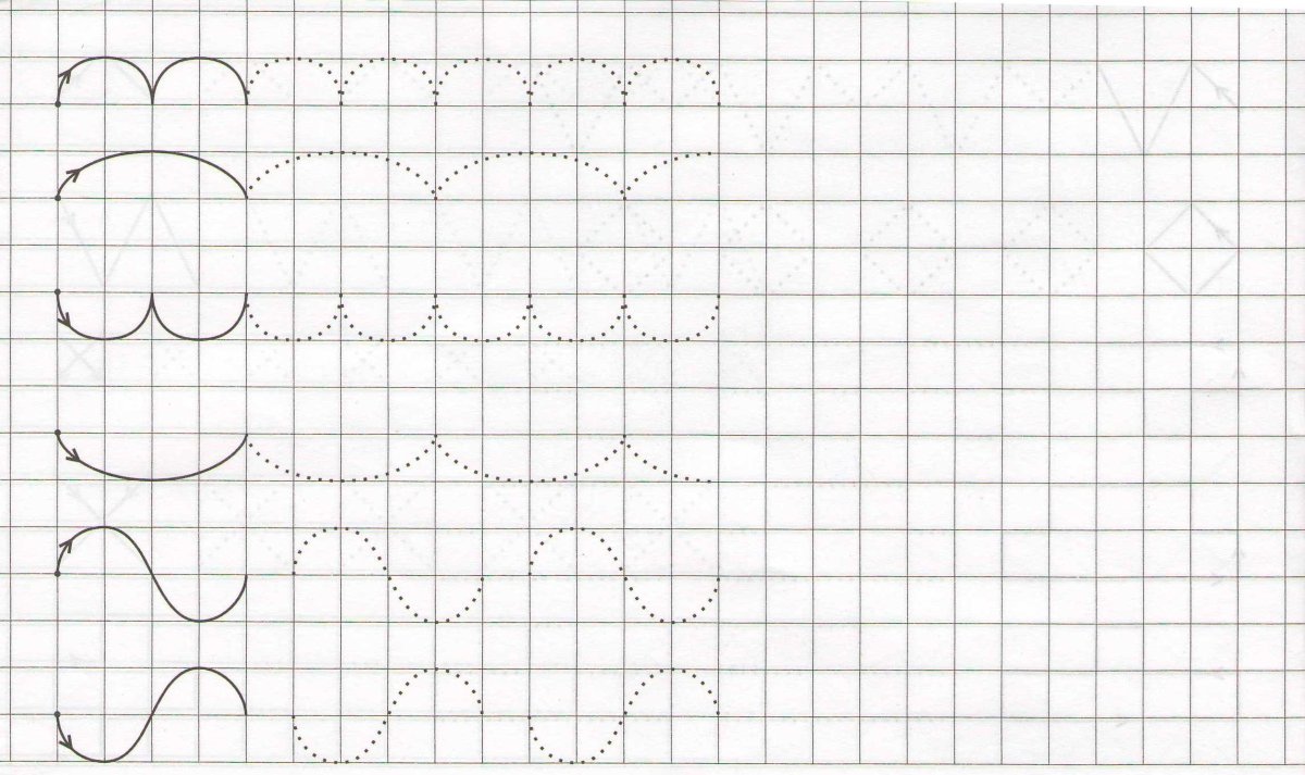 Узоры по клеточкам в тетради
