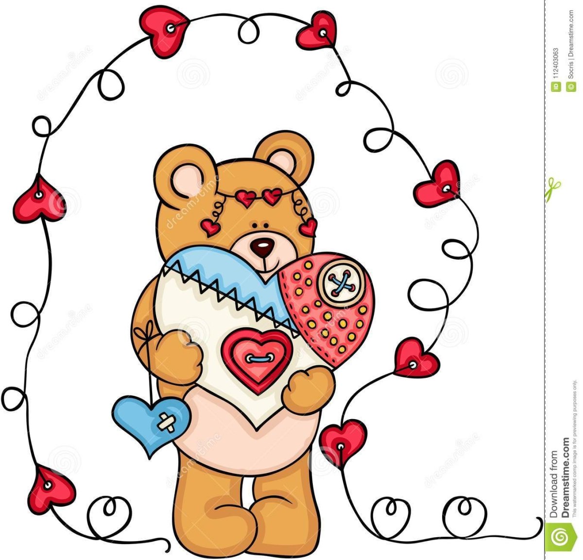 Мишка Тедди раскраска