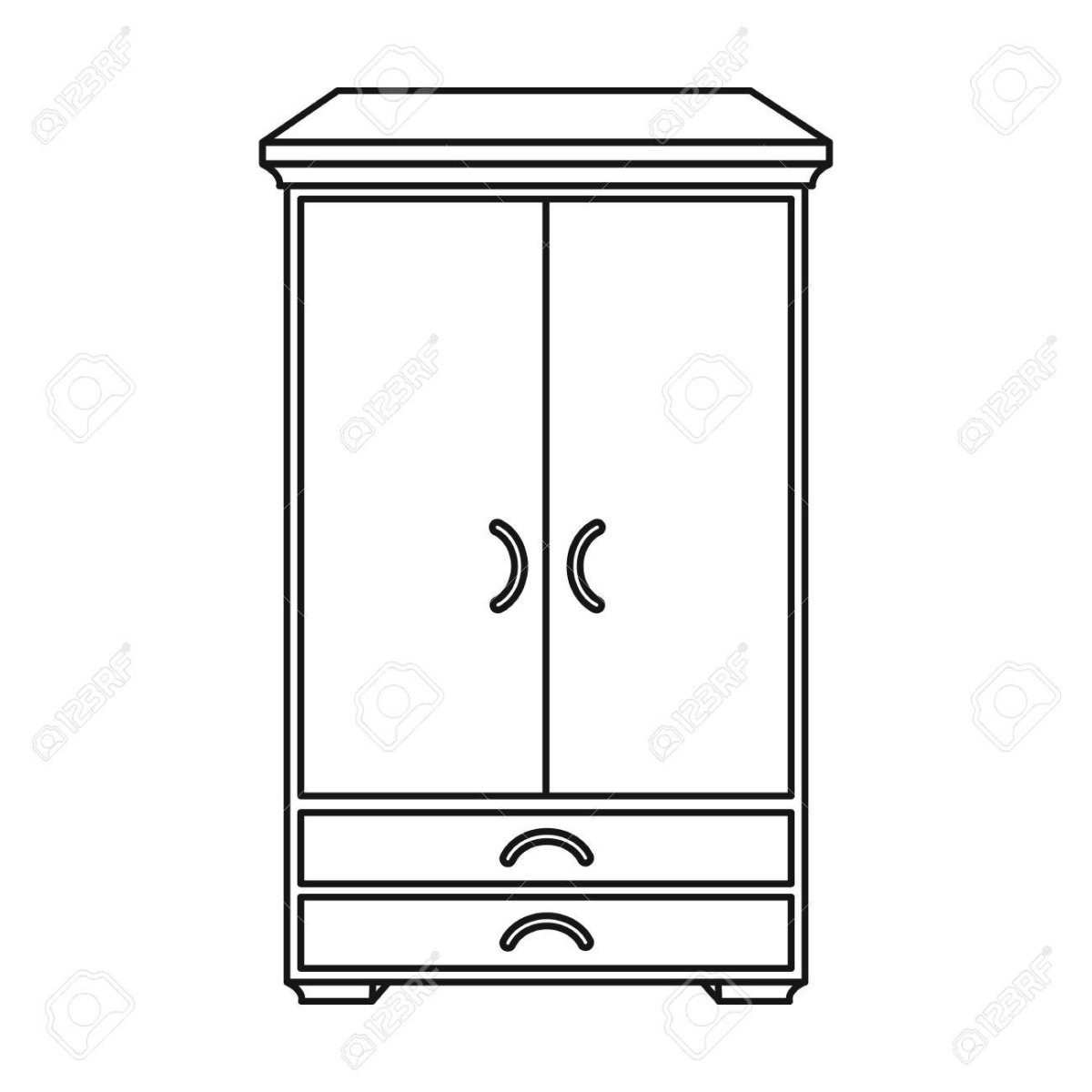 Шкаф раскраска