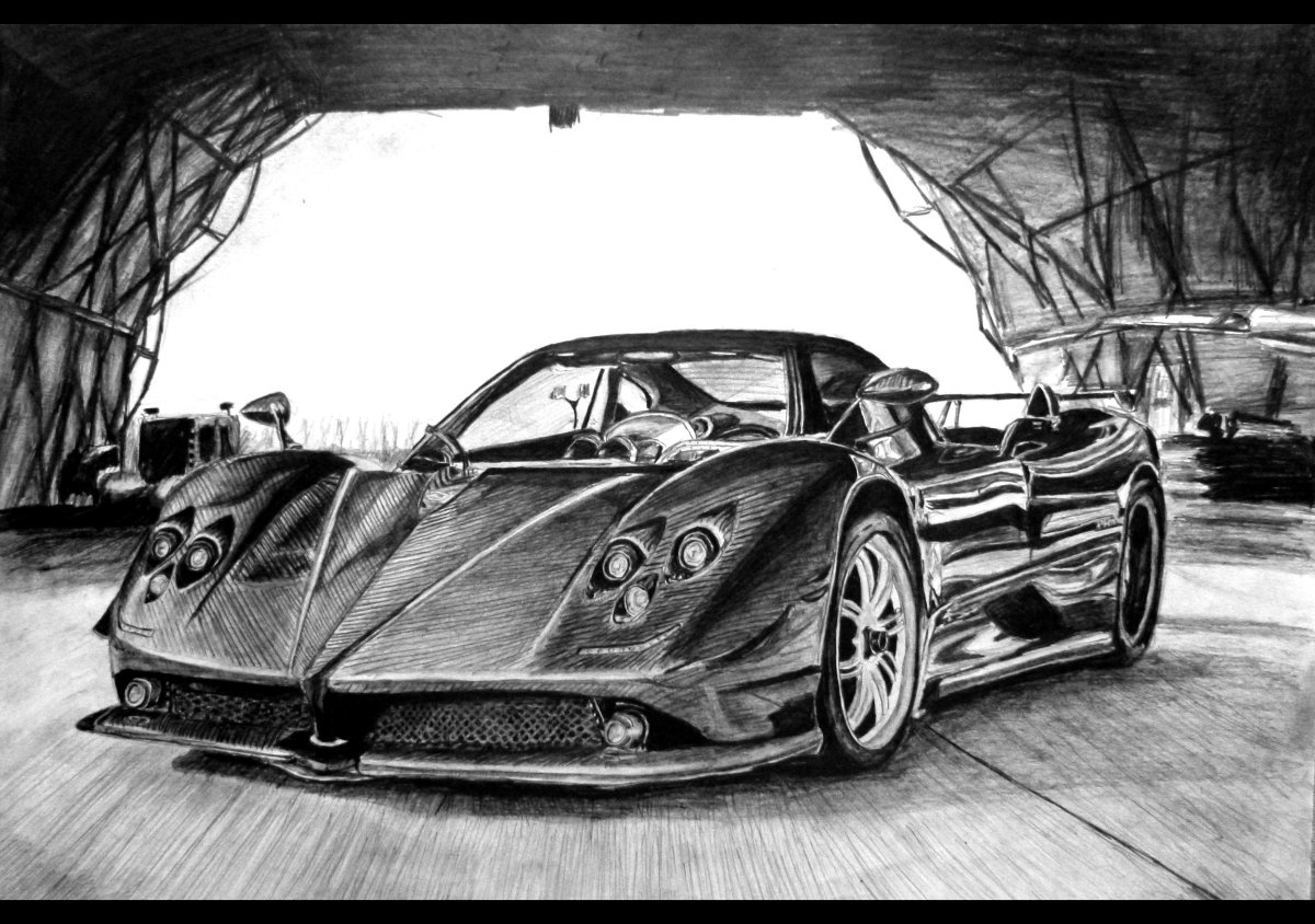 Pagani Zonda Blueprint