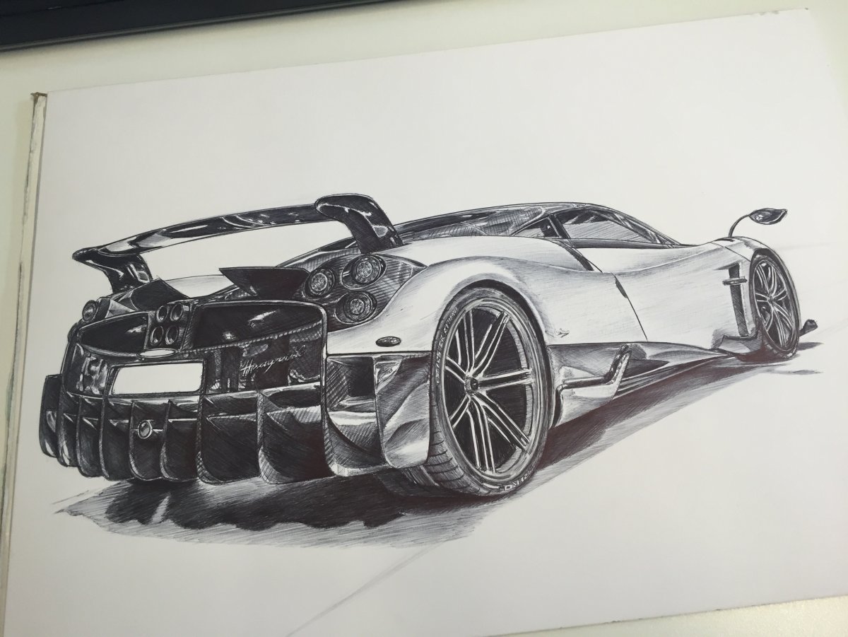 Pagani Huayra рисунок