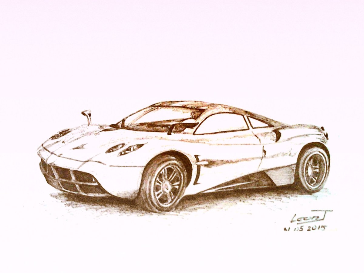 Pagani Zonda чертеж