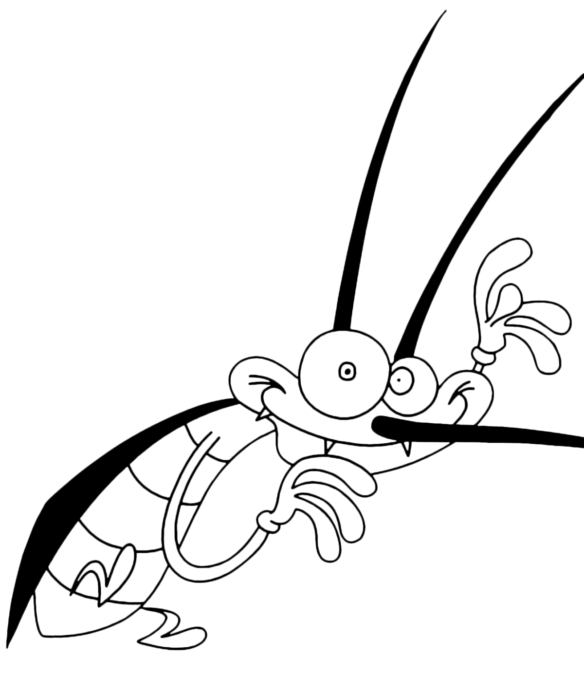 Таракан рисунок карандашом