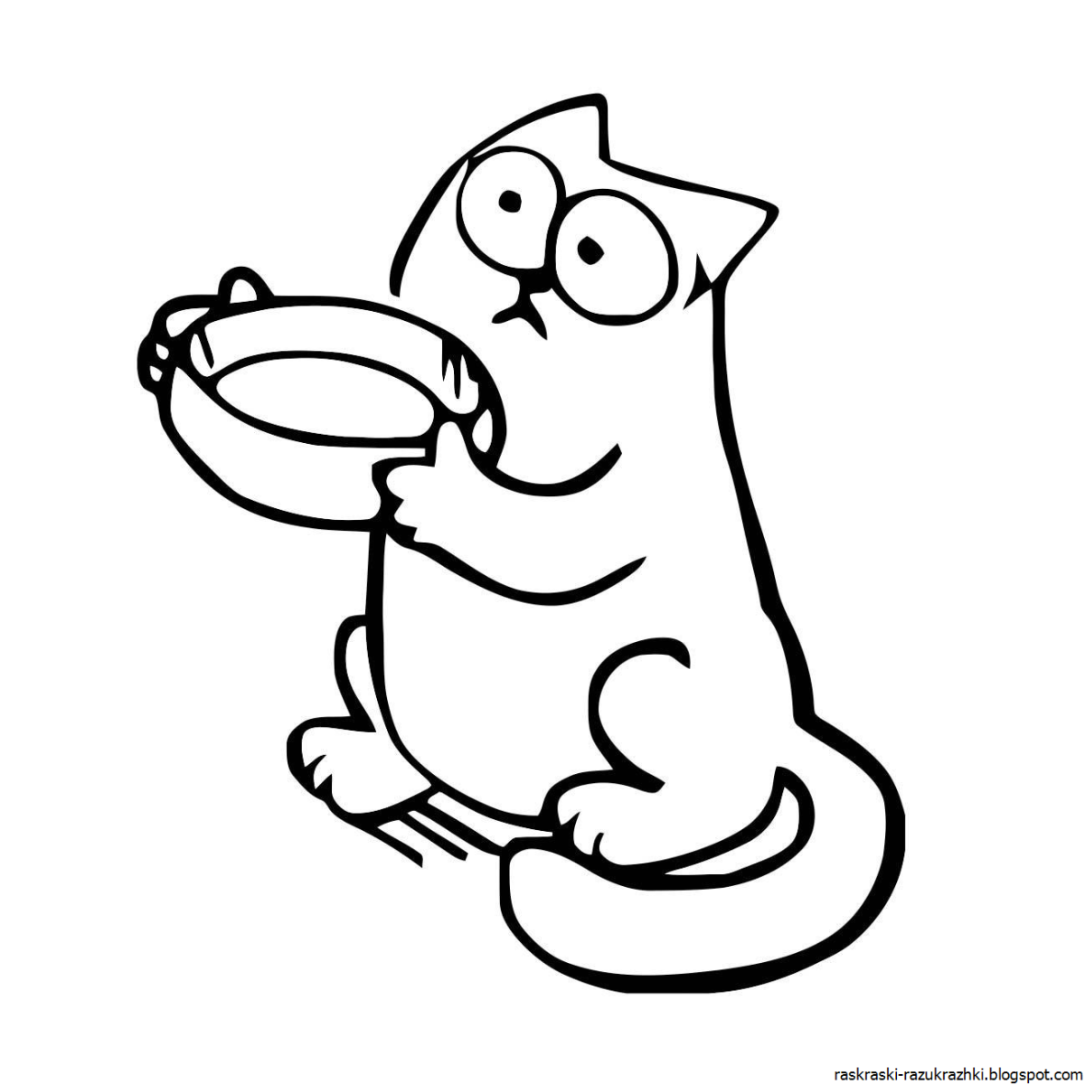 Тигр. Раскраска