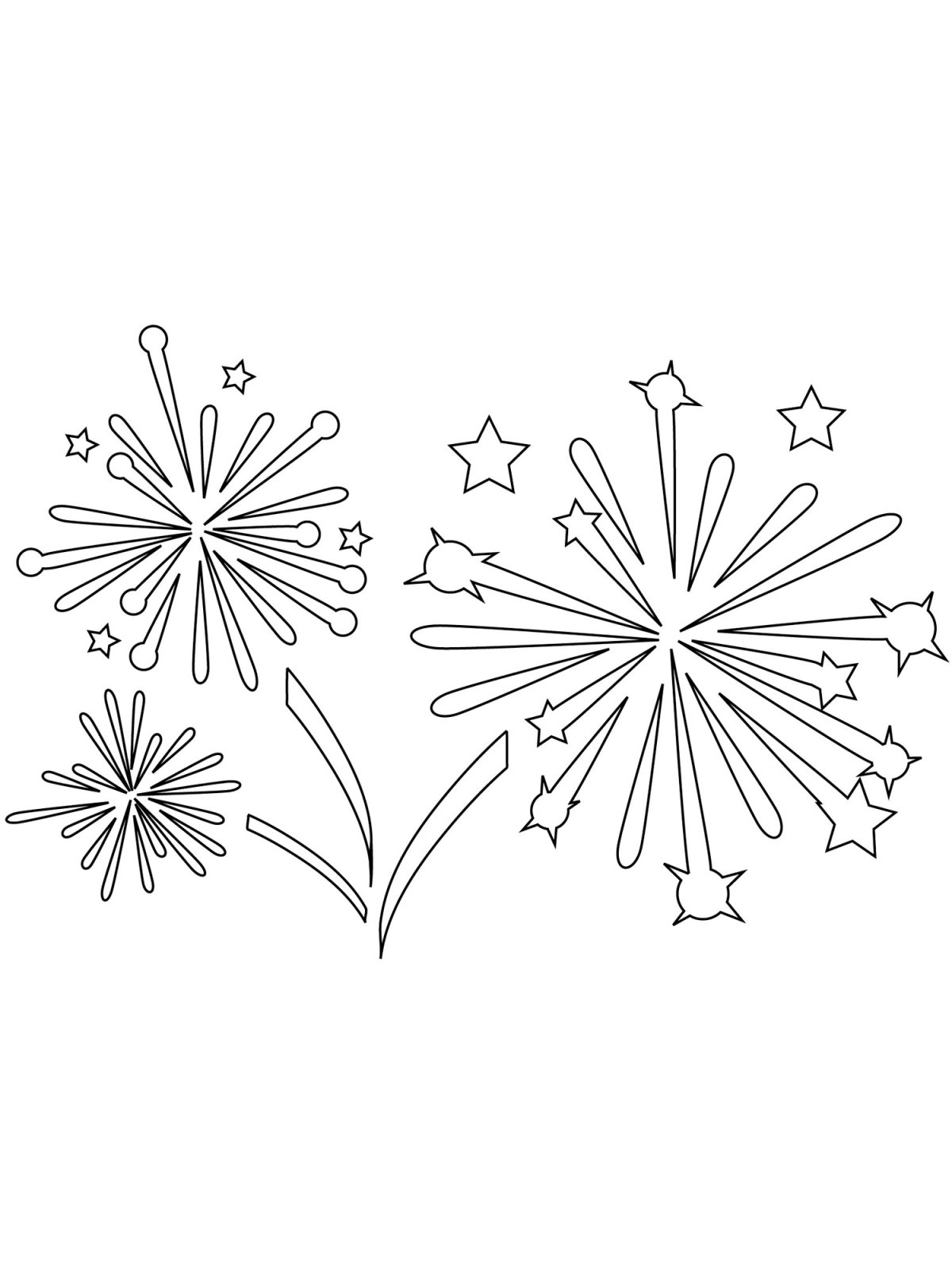 Раскраски для детей салют победы