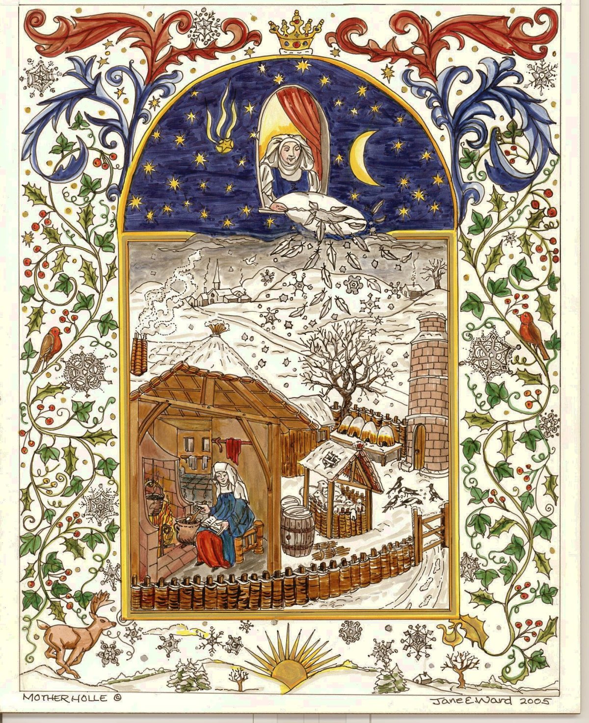 Сказка госпожа Метелица падчерица