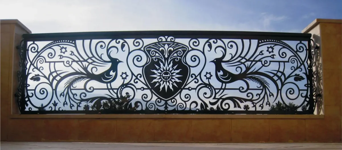 Забор художественная резка