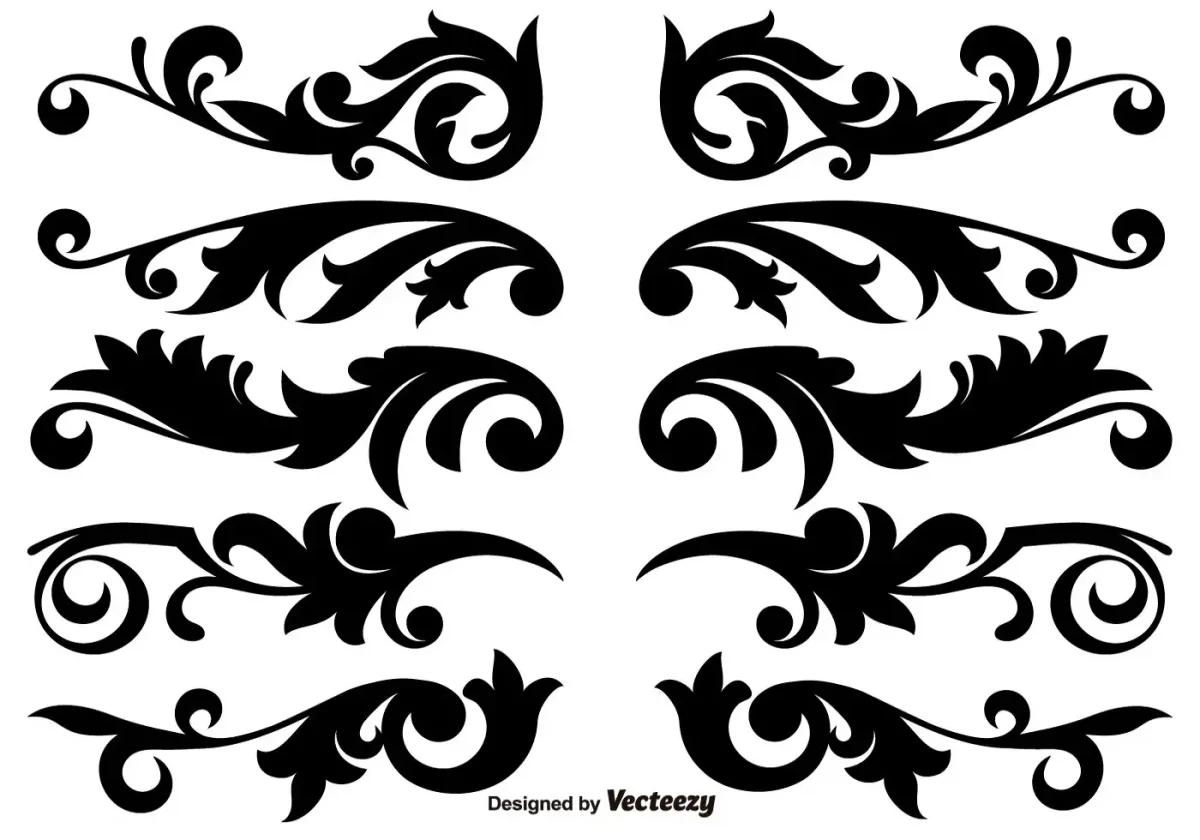 Трафарет вензеля