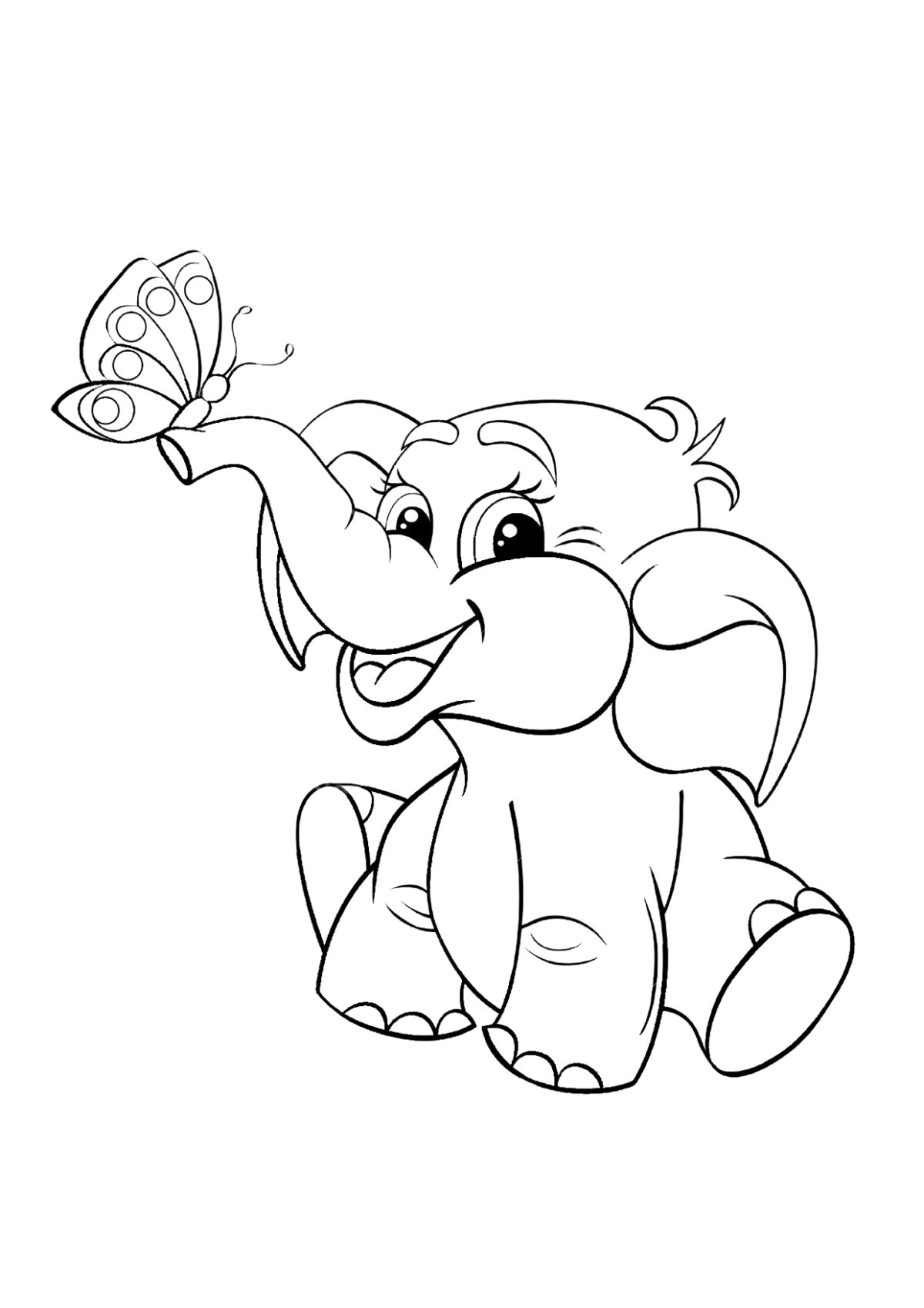 Мама для мамонтенка. Раскраска