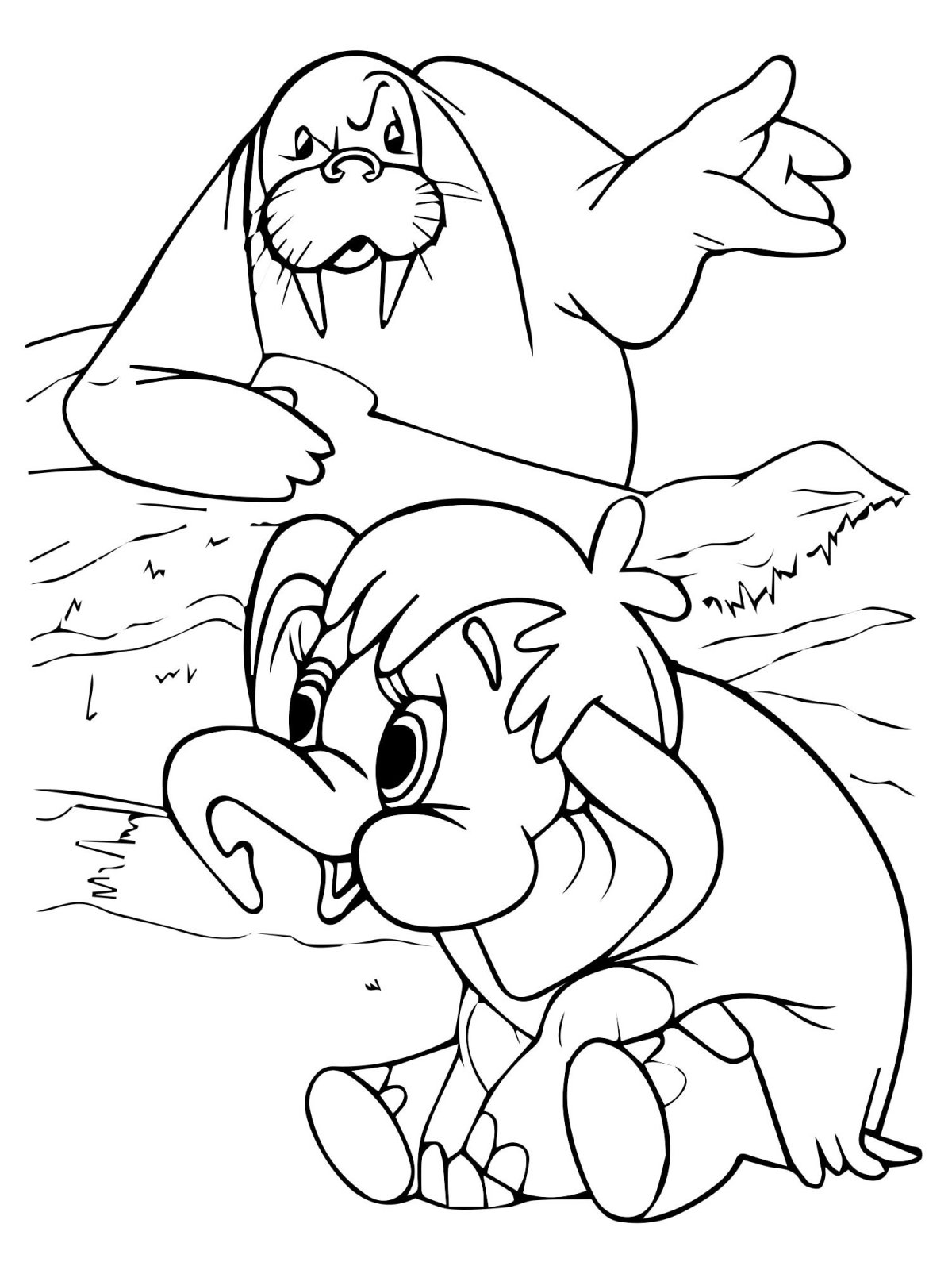 Мамонтенок на льдине