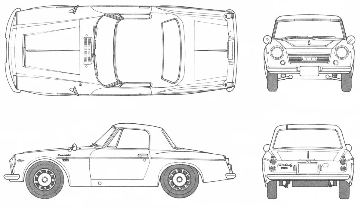Nissan 240z рисунок